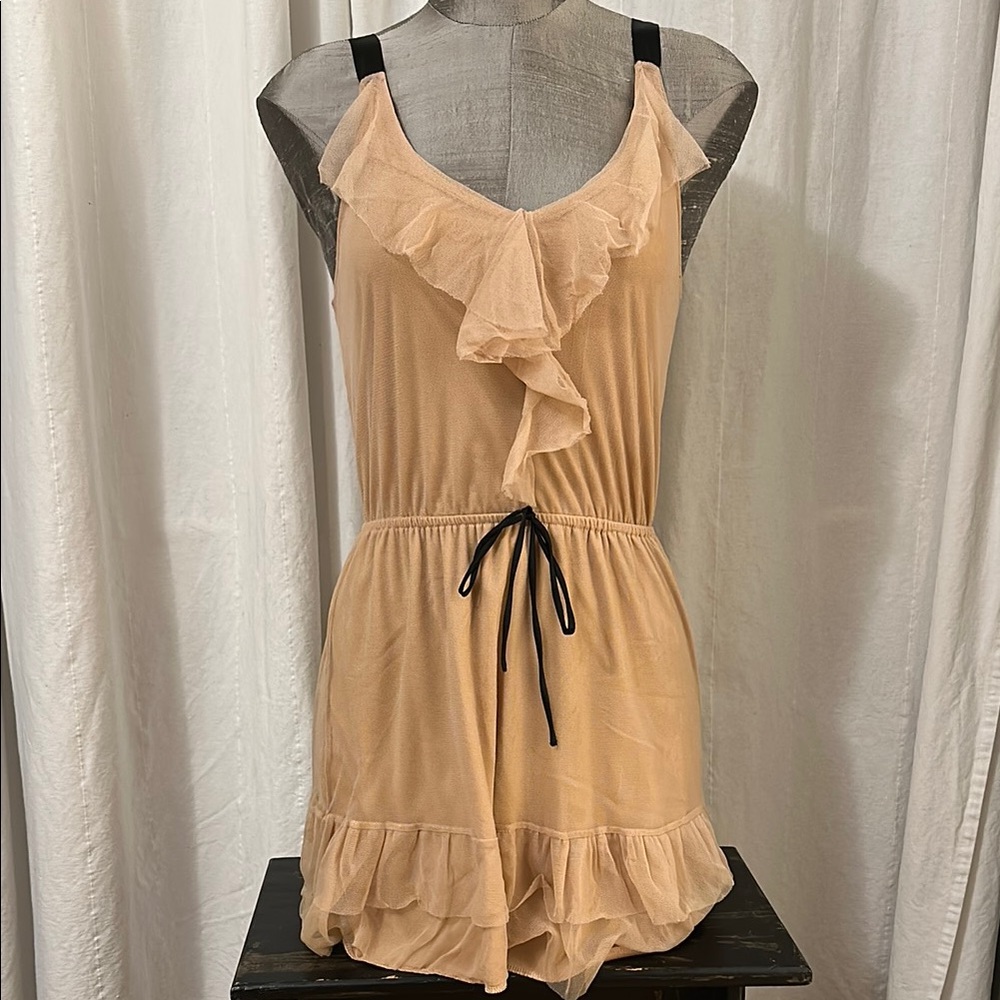 Chic Ruffled Dusty Pink Mini Dress